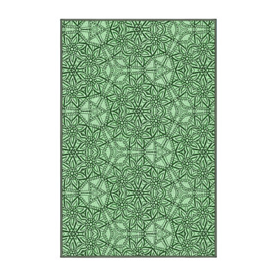 Tapis vert tissé à la machine