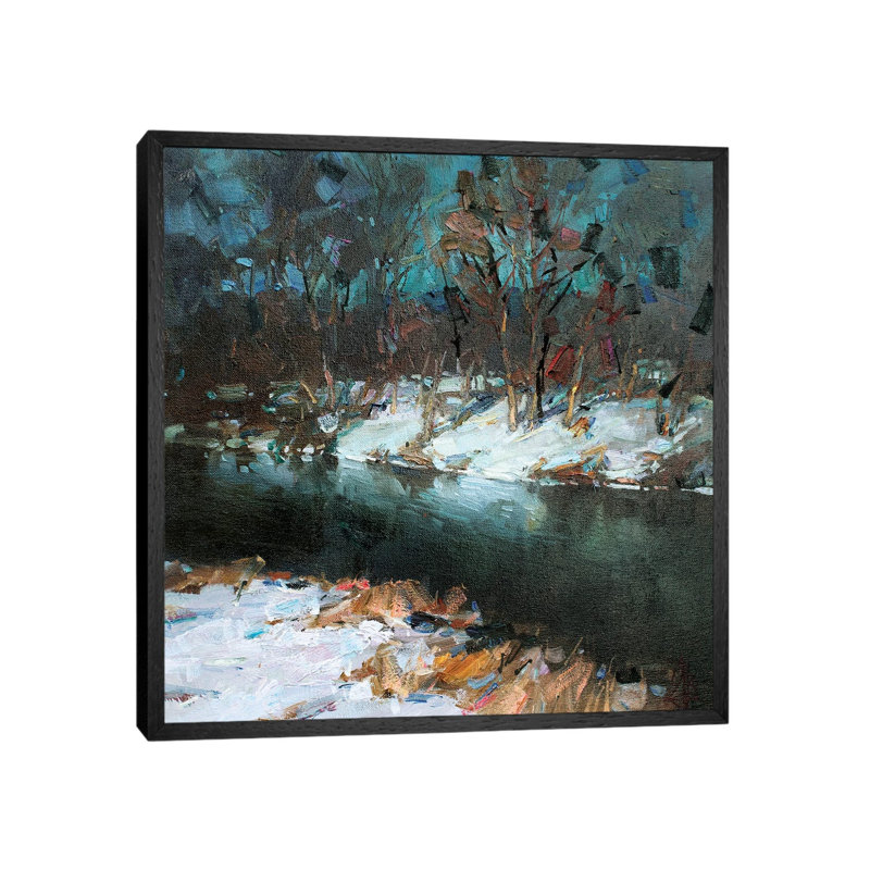 First Snow by Sergey Alexandrovich Pozdeev - Gallery-Wrapped Canvas Giclée on Canvas, 45.72 cm H x 45.72 cm W