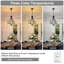 Plafonnier semi-encastré cylindrique en cristal 4 lumières-2111089172