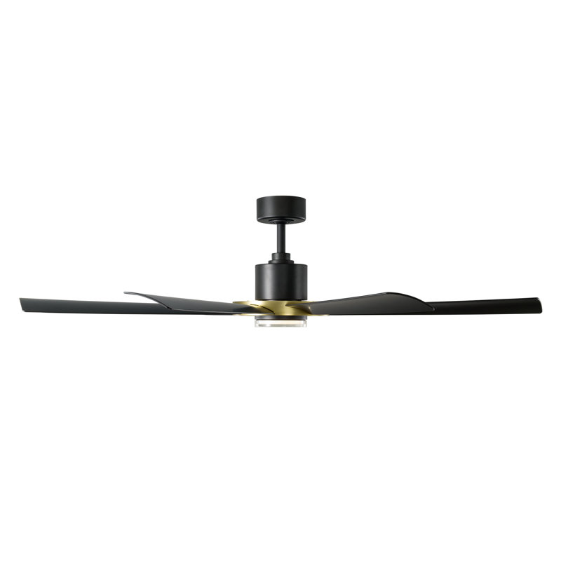 Ventilateur de plafond intelligent d'intérieur / extérieur à 8 pales Aura avec kit d'éclairage à DEL réglable CCT 2700K-3000K-4000K-5000K et télécommande inclus
