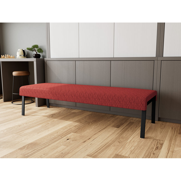 Waterfall Waiting Reception 3 Seat Bench Metal Frame