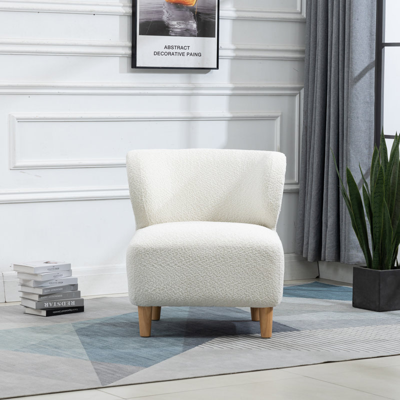Jann 74cm Wide Bedroom Chair, White
