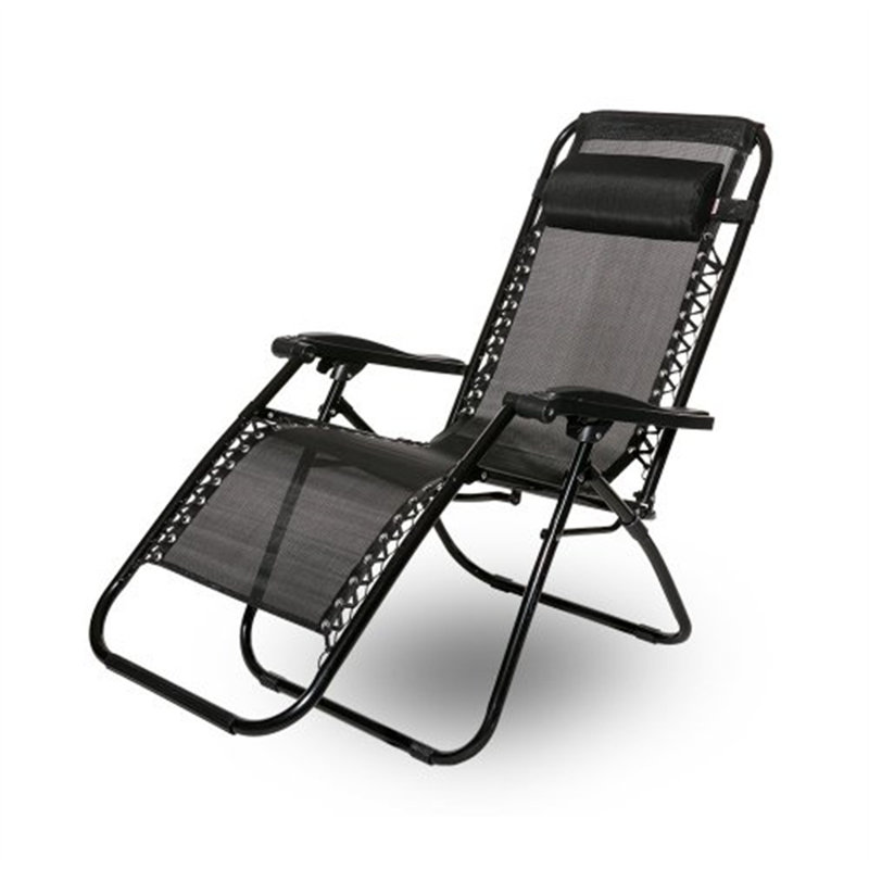Shanaghy Folding Zero Gravity Chair, Black