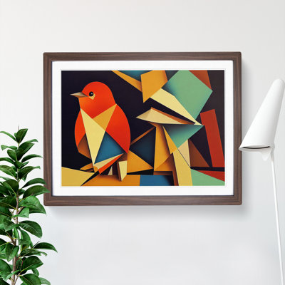 Abstract Robin Bird Vol.1 - Framed Print