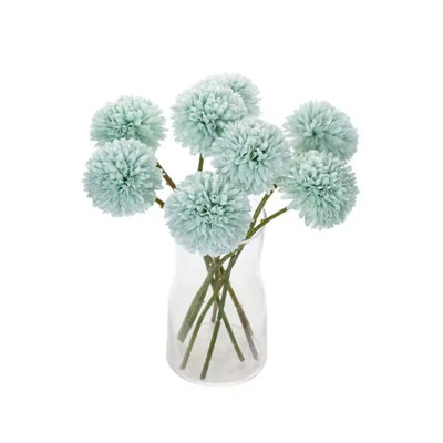 12Pcs Artificial Flower Balls, H:11.8" X W:2.36" Hydrangea Pompon Home Decor