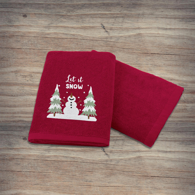 Cotton Tea Towel Kitchen Towel, Red