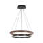 Luminaire à anneaux à DEL en aluminium rustique moderne à intensité variable 3000K-563759123