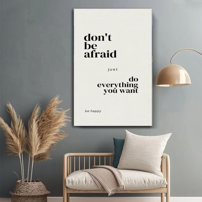 1Pc 24x36inchs Large Canvas Wall Art Inspirational Text, Minimalist Layout, Modern and Simple Style Framed Wall Decor for Home Decor & Room Decor Print for Home, Living Room, Bedroom