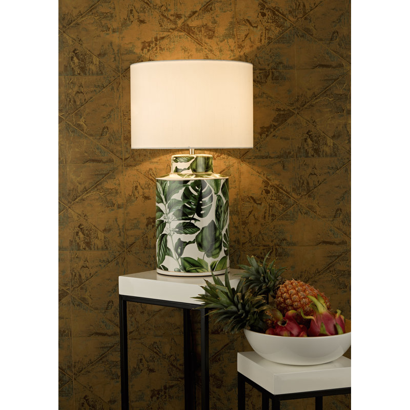 23cm H Silk Drum Lamp Shade ( Screw On ) in Ivory