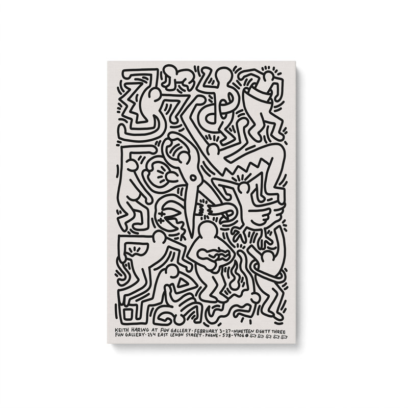 Genine sur toile, H 12 po x l 8 po x P 1,25 po