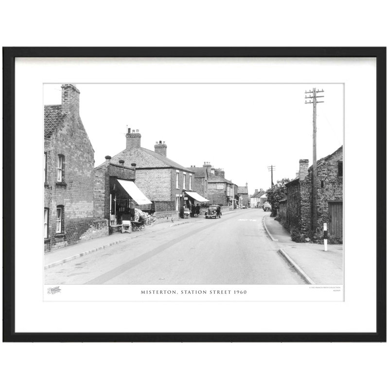 Misterton, Station Street 1960 - Single Picture Frame Print, 45cm H x 60cm W x 2.3cm D