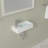 Mocoloo 23"L x 16"W Ceramic Rectangular Console Bathroom Sink with One Faucet Hole and Bracket Base-125360023-125360014