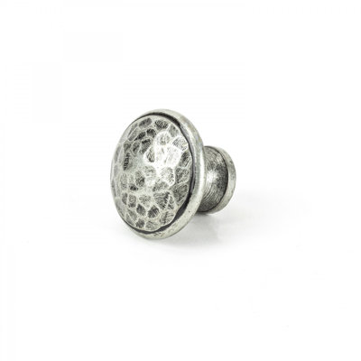 Hammered 30mm Diameter Round Knob