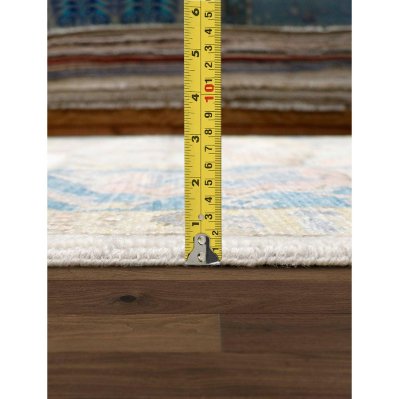 Canvello Oushak Hand-Knotted Wool Ivory Area Rug- 9'2" X 12'3"
