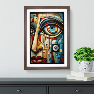 Eye Cubism Art - Framed Print