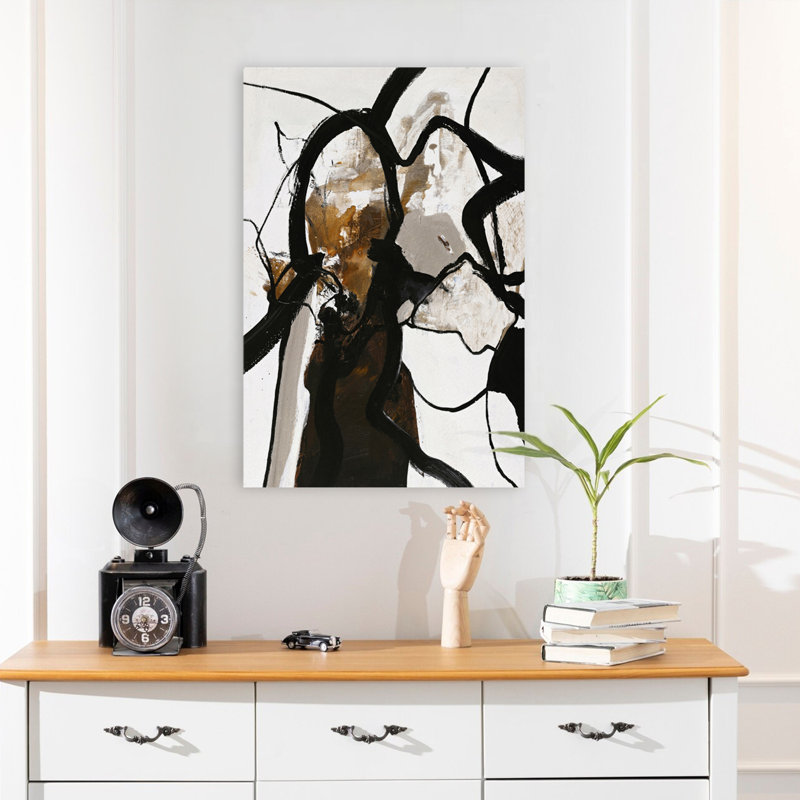 Limitless - Abstracts Sets Black White Art, 24" H x 16" W