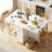 Folding Dining Table with Drawers and Cabinets-866305592