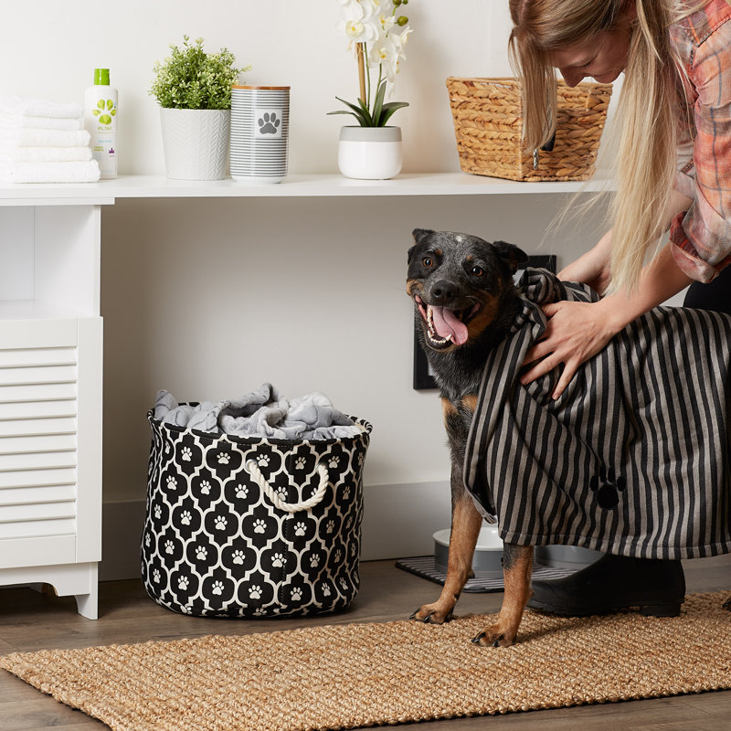 Tapis pour animaux Holdaw Rose Paw, Noir
