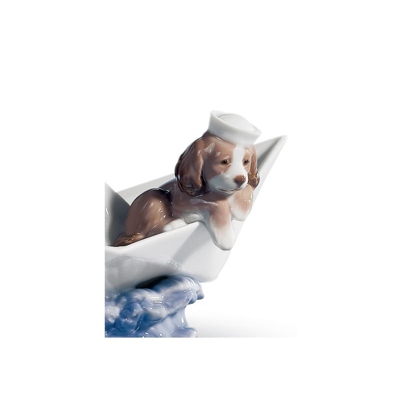Little Stowaway Dog Figurine