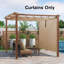 Écran de remplacement pour pergola rétractable mauve-87037580-87037577