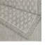 Tapis tissé à plat en polypropylène durable pour la vie intérieure / extérieure en argent élégant
