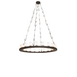 Rustic Lodge 20 - Light LED Chandelier