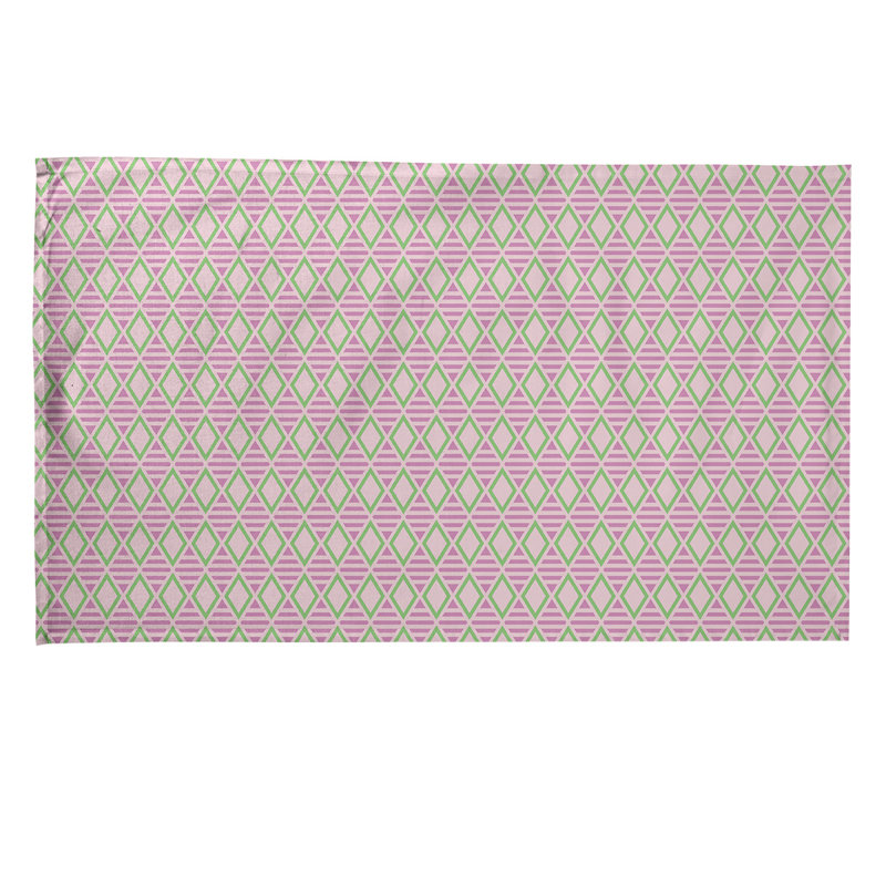 Tea Towel Kitchen Towel, Poly Twill, Purple/Green