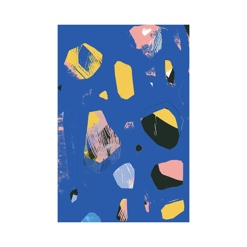 Rocks In Blue by Jilli Darling - Wrapped Canvas Painting, 152.5 cm H x 101.5 cm W