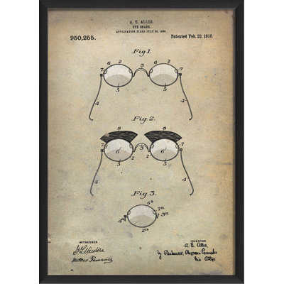 « ae alles eye shade brevet », impression encadrée