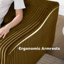 Méridienne à compression moderne en velours côtelé confortable avec coussins pour le salon-1549540648