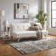 Canapé-lit convertible en tissu, futon multifonctionnel pliant pour salon, beige-579565785