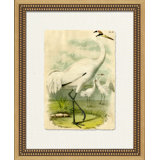 Crackled Marsh Birds II Painting