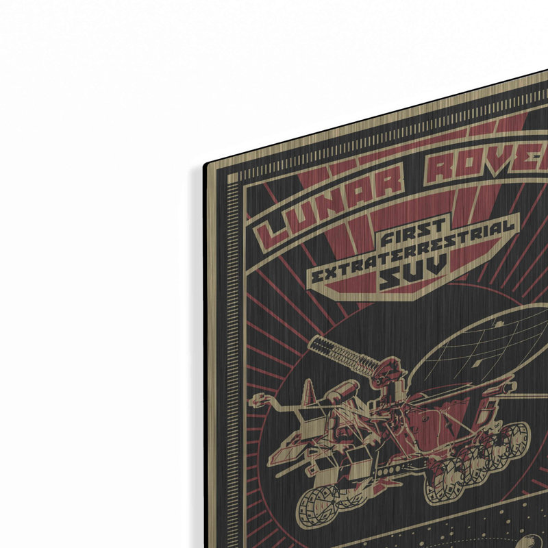 'Lunar Rover' Metal Wall Art, 16" H x 12" W