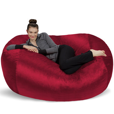 Chaise longue pour fauteuil à billes - Canapés moelleux pour fauteuil à billes de 6 pi avec revêtement en microsuède super doux - Chaises longues rembourrées en mousse à mémoire de forme pour enfants, adultes et couples - Mobilier pour fauteuil à