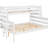 Twin Xl Over Queen Bunk Bed, White - Strong Build Bed For Bedroom Space Over With Clear Assembly Instructions
