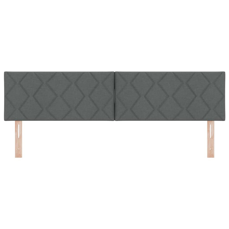 Fabric Headboard Geometric With Headboard Fabric, Dark Grey, 140 x 190cm