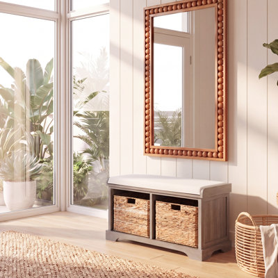 Briananthony Linen Upholstered Storage Bench