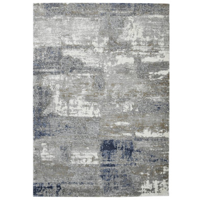 Tapis gris / bleu Duska