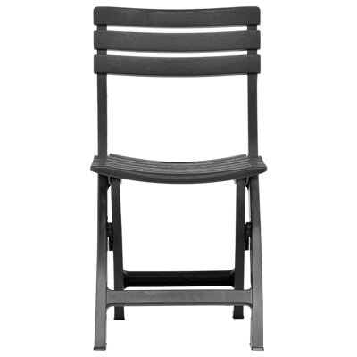 Kat Plastic Patio Folding Chair Set of 2