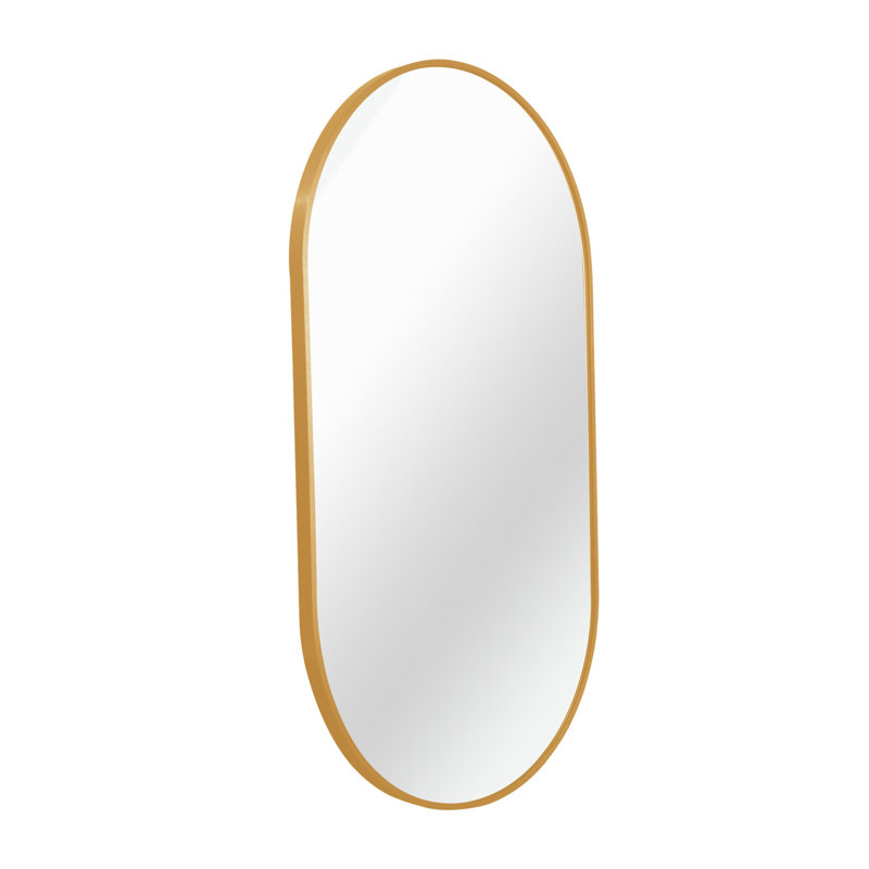 Miroir mural de salle de bain Malpress, Doré, 24 po X 24 po, Rond