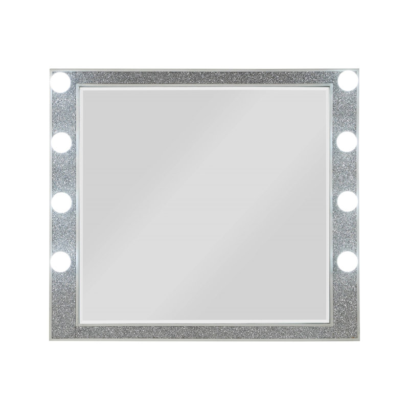 Miroir Sliverfluff avec finition champagne et lumière