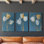 Floral Study Series XLIX - ensemble de toiles tendues avec châssis Premium - prêt à être accroché