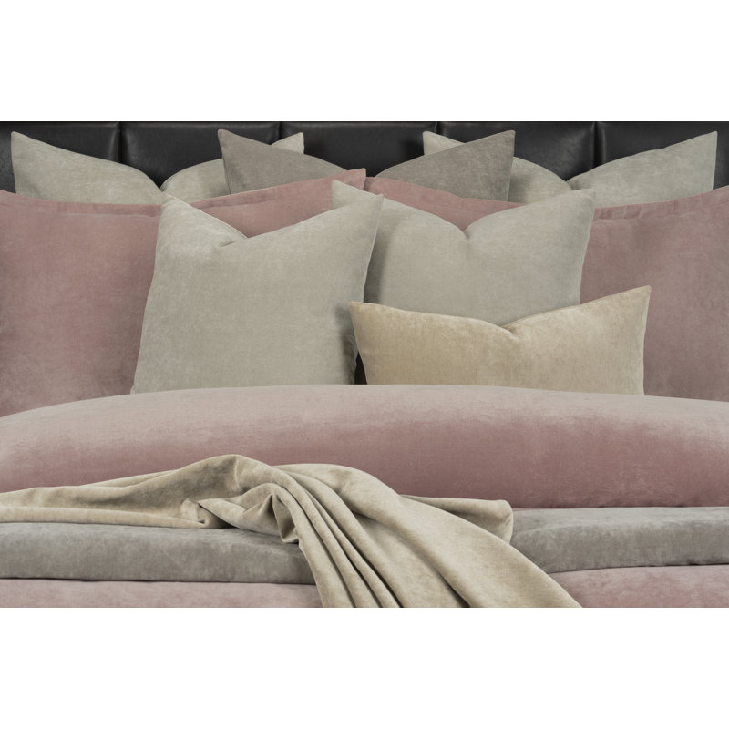 Polyester Channel Duvet Cover & Insert, French Pink, Full Duvet Cover + 2 Shams
