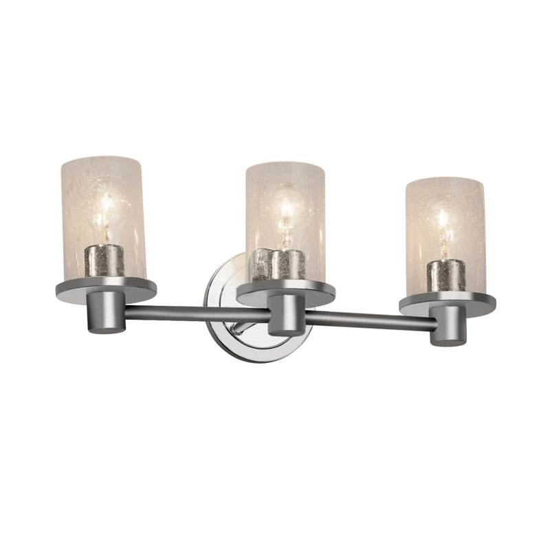 Éclairage pour meuble-lavabo 3 lumières Casson, Nickel brossé, Mercure