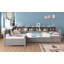 Lit de jour simple pour 2 personnes, structure de lit simple en L avec 3 tiroirs de rangement, lit d'angle en bois avec bibliothèque, cadre de lit d'angle-562520683