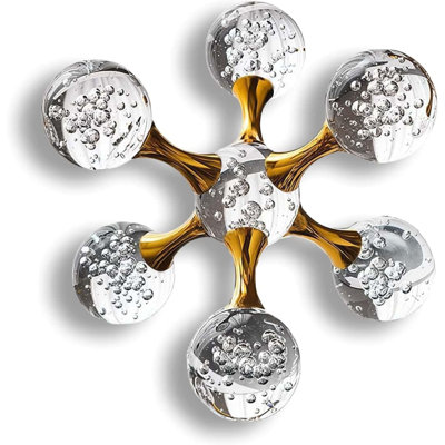 5.5" Sparkling Golden Crystal Ball