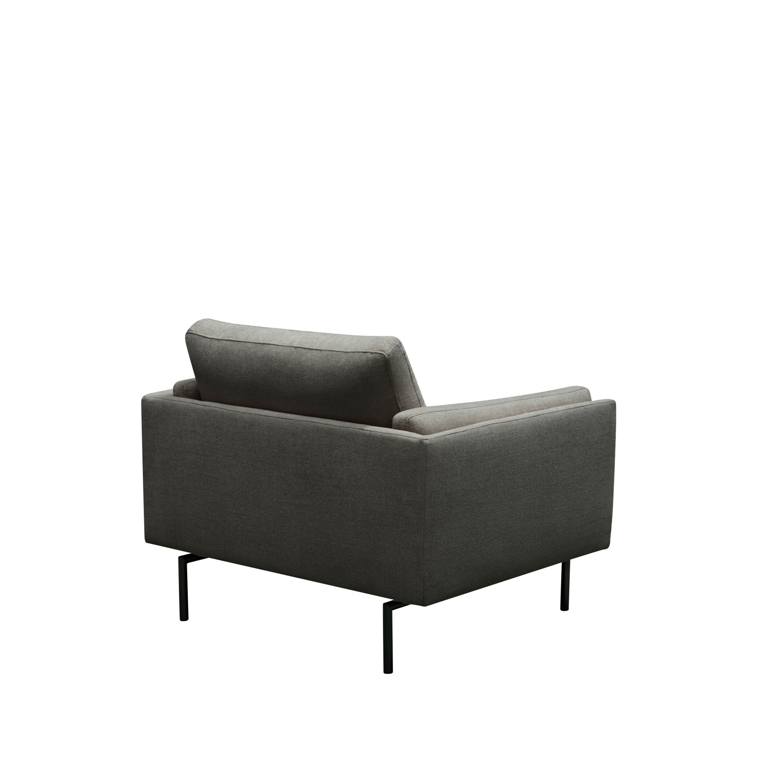 Elenora Pine Armchair, Charcoal Performance