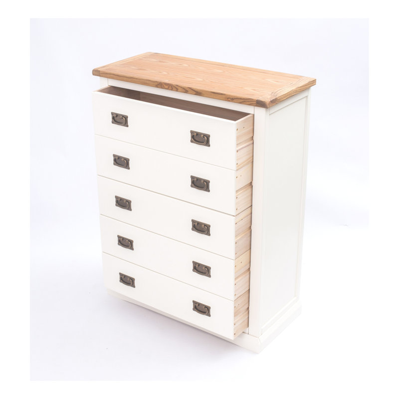 Abhinav 90cm W 5 - Drawer Chest of Drawers