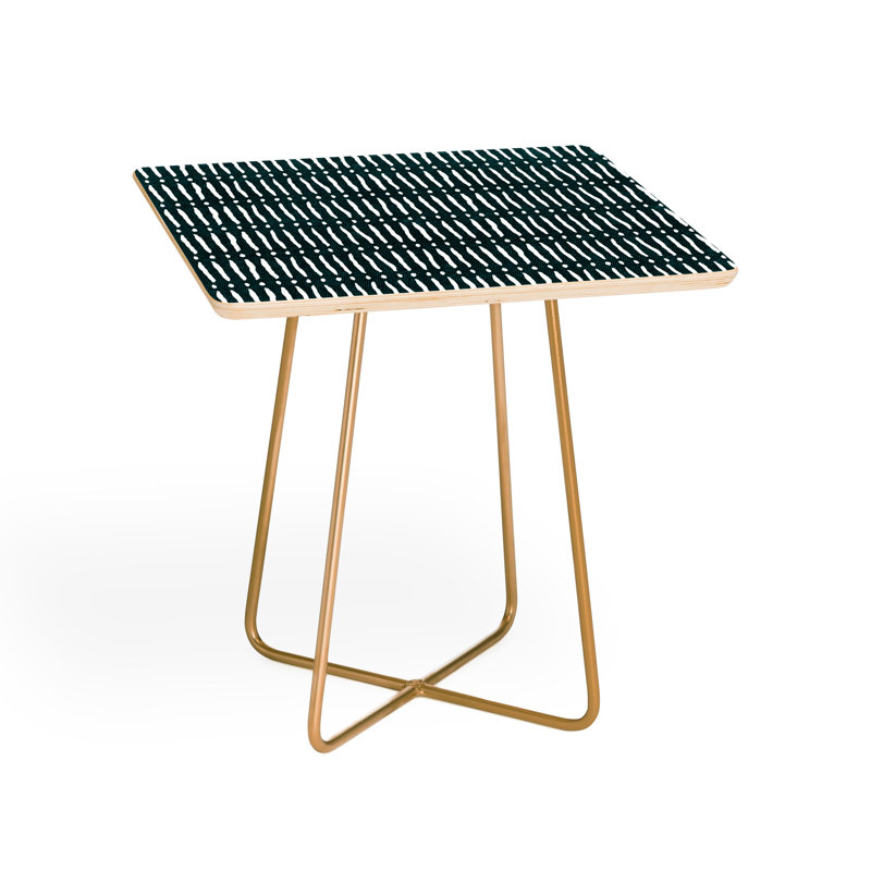 Table de bout à pieds croisés, Aigue-marine