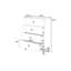 Magnifique commode 4 tiroirs avec plateau en faux marbre 1pc